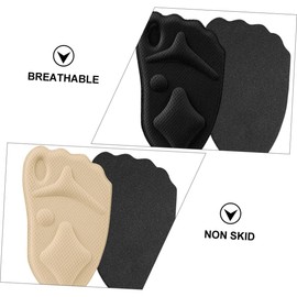 Healeved 8pairs Sponge Forefoot Pads for High Heels Sweat-absorbent Breathable Non-skid Design Comfortable Half Cushion for Shoes Skin Tone