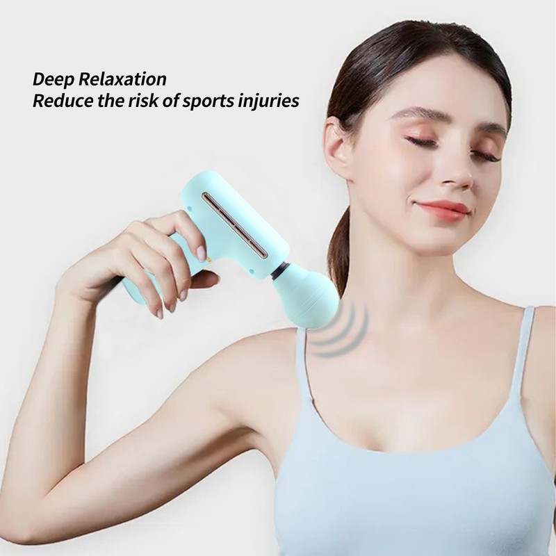 Mini Muscle Percussion Massager Deep Relaxation Portable Handheld 4 Speed