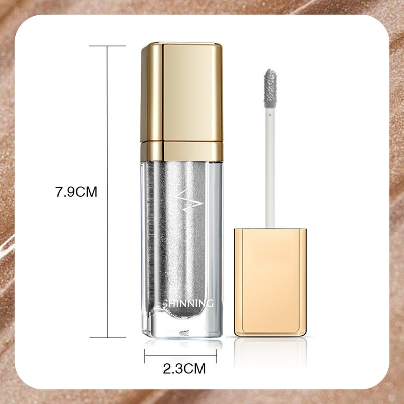 2PCS Metallic Liquid Eyeshadow Set – Glitter Gold & Starry