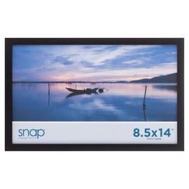 Snap - 8.5"x14" Black Wood Wall Photo Frame - Perfect for Showcasing Memories in Style - Versatile and Durable Design for Home or Office Décor - Rectangular Black TableTop - Single Picture Frame