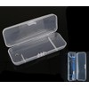 Transparent Razor Protector Case, Manual Shaver Storage Box, White Plastic