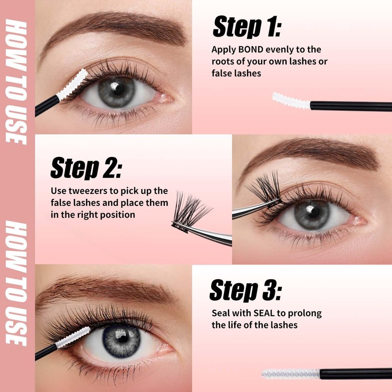 FADVAN Custom Eyelash Extension Kit False Eyelashes D Curl with