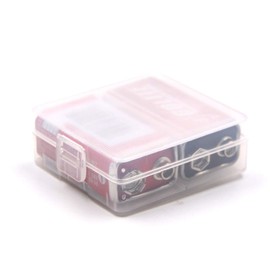 WAYLLSHINE (Pack of 6 9V Battery Storage Case, 9 Volt Battery Storage Box, 9 Volt Battery Storage Organizer for 2 x 9V Battery Container