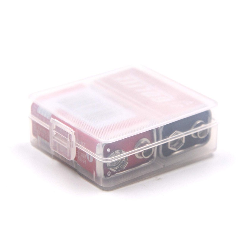 WAYLLSHINE (Pack of 6 9V Battery Storage Case, 9 Volt