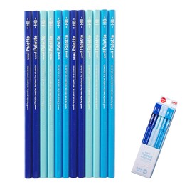 Name Engraving Pencil, Mitsubishi Pencil, Uni Palette, Easy to Write, HB-6B, 1 Dozen, Pastel Color, cdm-K505-556N, Selectable Package (HB, Normal Packaging, Pastel Blue)