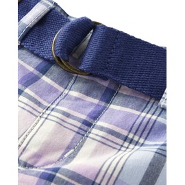 Gymboree,and Toddler Belted Twill Chino Shorts,Vernon Navy,7