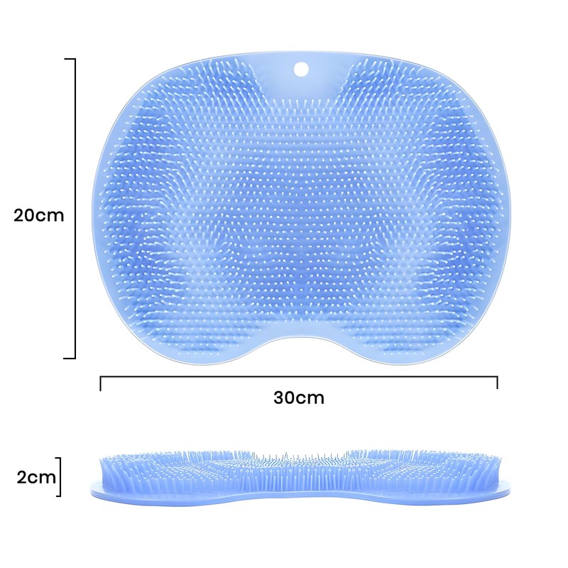 Shower Foot Massager Scrubber Mat, Foot Scrubber with Non-Slip Suction
