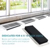 Buzzlett 4-Pack Complete Airflow Seal Rubber Vent Cover for Floor,