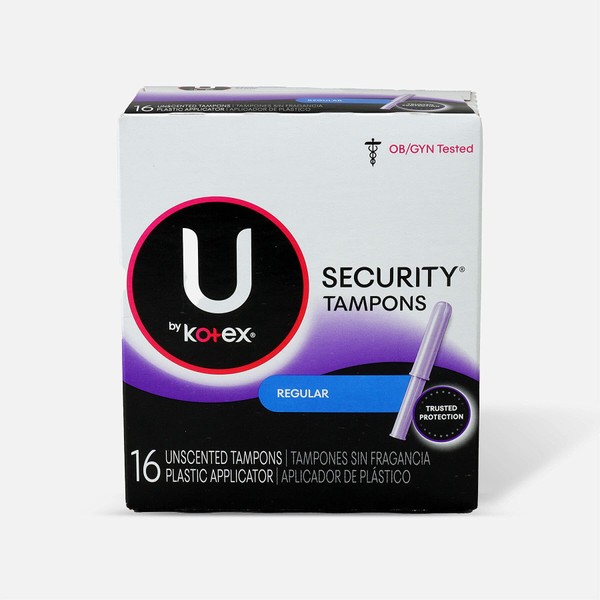 Kotex Security Regular Unscented Tampons 18-Count