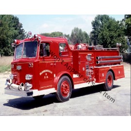 Pirsch Fire Truck Bloomingdale VTG Photograph Print 8.5x11"