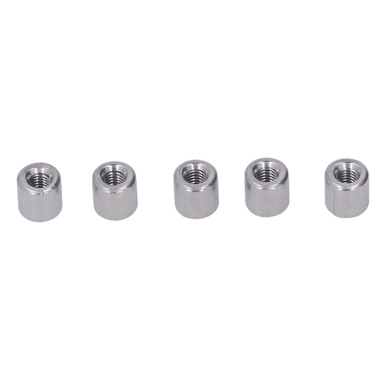 50Pcs Coupling Nut Round M4 Stainless Steel Rod Connector Nut