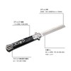 Stainless Steel Compact Portable Automatic Switch Folding Comb Mini Size