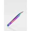 Wishbeauty Rainbow Eyelash Extension Tweezer - Professional Elbow Curved Tool