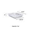 Enamelware Large Open Roaster, 13.5 x 10.75 inches, Black/White Splatter