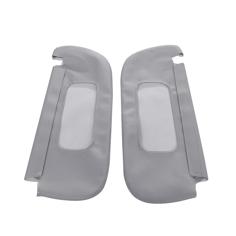 Zieichy Left & Right Sun Visor Replacement Leather Cover Gary