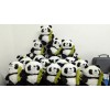 Jextech Peluche Panda Escondido En Bambú Detalle Tierno Regalo 25cm