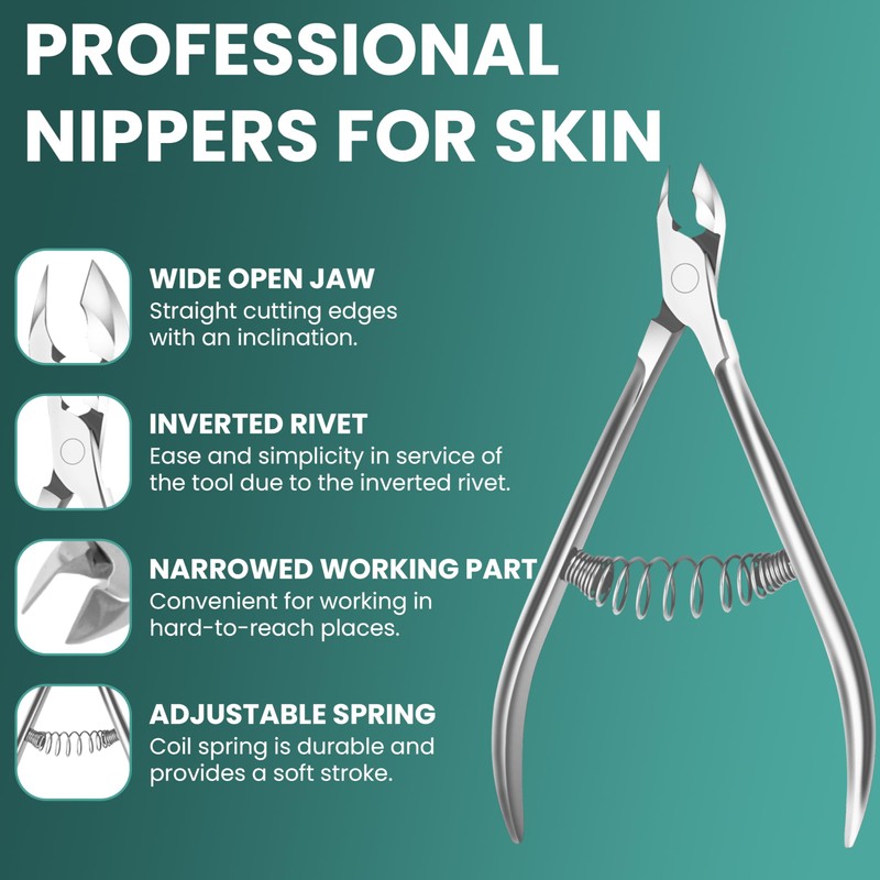 ASIPRO Professional Cuticle Nippers, Cuticle Scissors, Extra Fine, Professional Cuticle