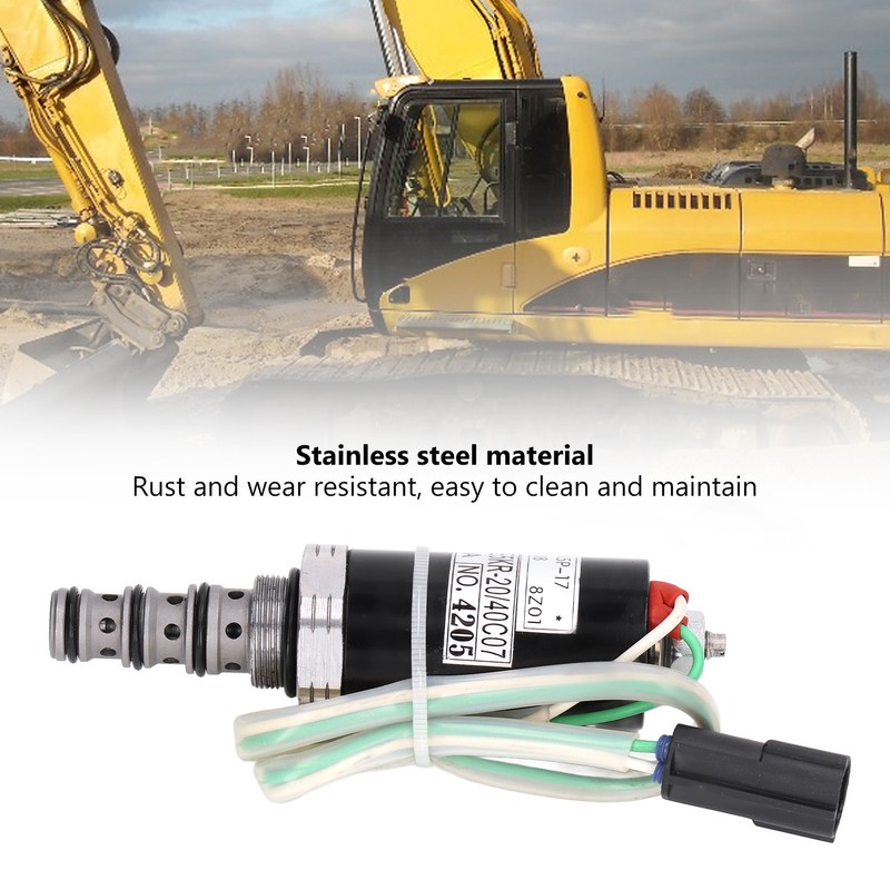 Rotary Solenoid Valve Stainless Steel Hydraulic Pump Control Valve for