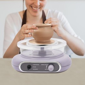 Mini Pottery Wheel Kit, 4.7" Turntable Mini Clay Kit Making Pottery Machine with 8 Pottery Shaping Tools, Pottery Wheel for Beginners, Craft Kits for Kids, 0-200RPM