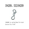 WFCYQ Deck Clip Set 8 194209 Bow Tie Lock Cotter