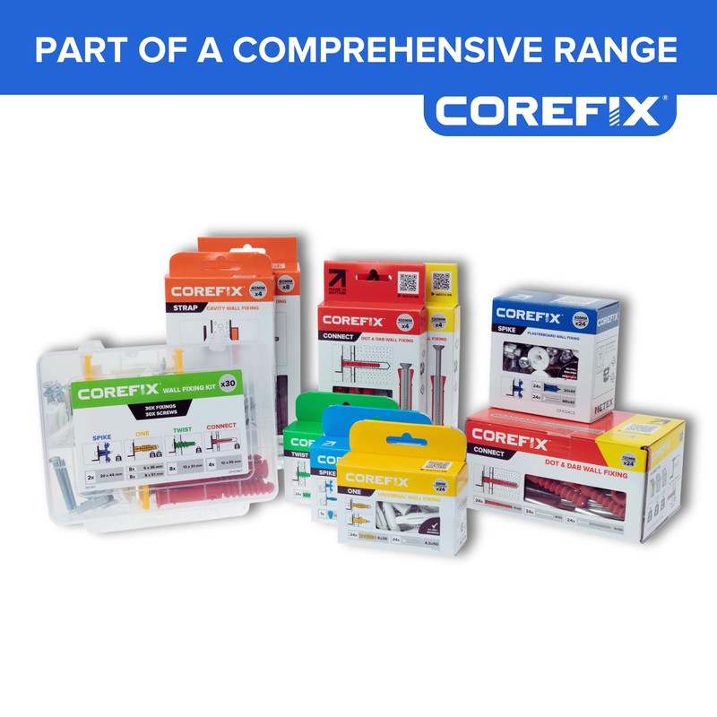 Corefix Spike TV Mounting Kit 4 Pack - Heavy Duty
