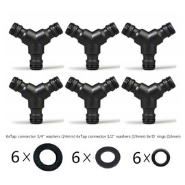 Topways Reg; 1/2 Inch Hose Connector Set Connector for the Start of the Hose Recessed Grip Quick And Easy Connection