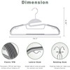 BAGAIL Plastic Hangers 50 Pack with Non-Slip Design,0.2 Inches Thick,