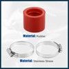TUCKBOLD 35mm ID Red Carburetor Adapter Intake Pipe Boot Interface