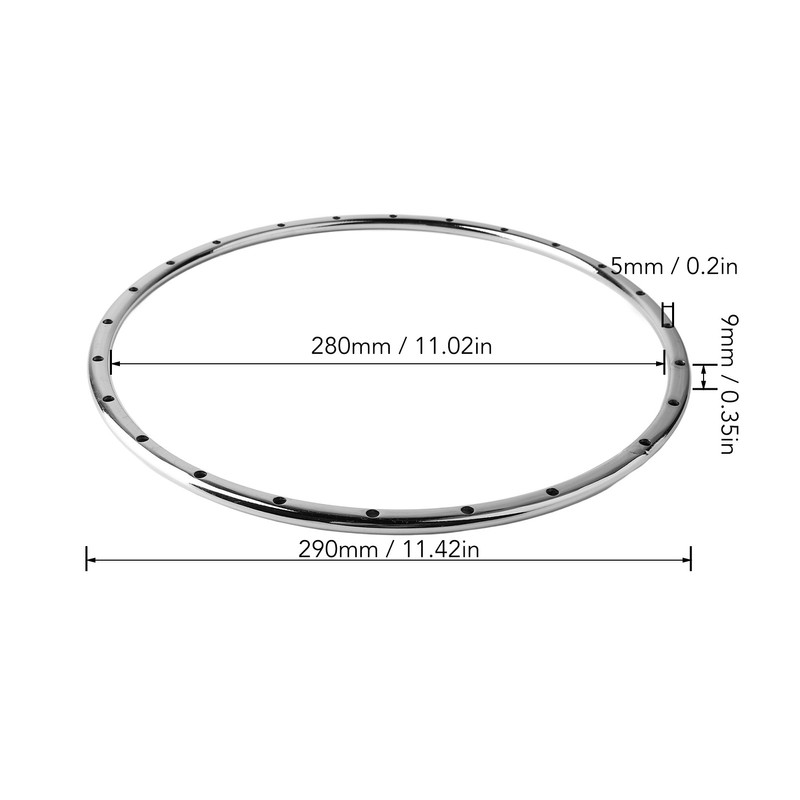 Banjo Tension Hoop Metal Fine Appearance Lightweight Banjo Hoop with