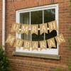 Umrah Mubarak Hessian Banner – Rustic Burlap Flag Bunting for