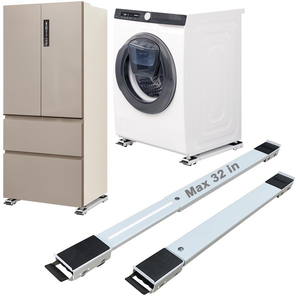 Appliance Rollers Heavy Duty,Max 32in,Second Generation Extendable Appliance Rollers Mobile