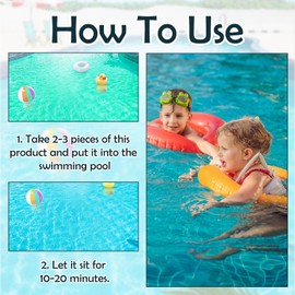 100g Chlorine Tablets for Swimming Pool, Multifunction Chlorine Tablets for Hot Tub, Slow-Dissolving Long-Lasting Pool Cleaning Tablet(Conditioners, Surfactants)