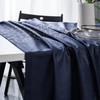 Bishilin Navy Blue Polyester Tablecloth, Rectangular Tablecloth Set Outdoor Dining
