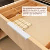 sourcing map Cabinet Finger Edge Pull, 10pcs 250mm/9.84 Aluminum Alloy