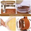 Matifaner Glass Storage Jars with Spoon, Kitchen Food Storage jars