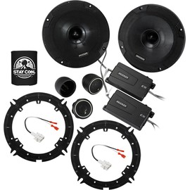 KICKER Speakers 6.5 inch for Kia K5 2021 Upgrade Kit - Pair of CS Series with Adapters and Harness, Component 6 1/2 Car Audio Front or Rear Door Speaker CSS65, 46CSS654