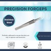 Multifunction Micro Forceps 4.75" Stainless Steel Lab Tweezers High Precision