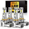 OXILAM Q36 9005 9006 Bulbs Combo, 1:1 Size Design, 40000LM