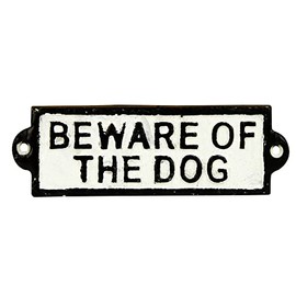 Kreatif Kraft 83501 'Beware of The Dog' Cast Iron Sign