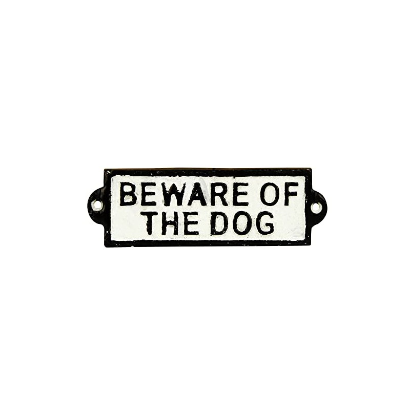 Kreatif Kraft 83501 'Beware of The Dog' Cast Iron Sign