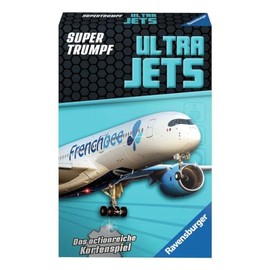 Ravensburger Card Game, Supertrumpf Ultra Jets 20691, Quartet and Trump Game for Technology Fans from 7 Years