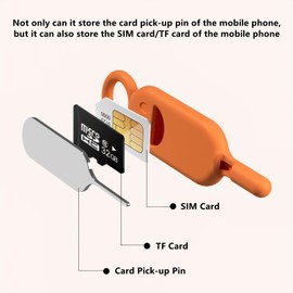 Ultimate Sim Card Removal Tool - SIM Ejector Tool Kit, Scratch-Free Silicone Case, Organizes SIM Cards, Compatible with All Devices, Travel-Friendly, Must-Have for Emergencies (Tricolor (3 Pcs))
