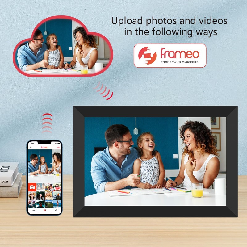 FRAMEO WiFi Digital Photo Frame 32 GB Digital Photo Frame