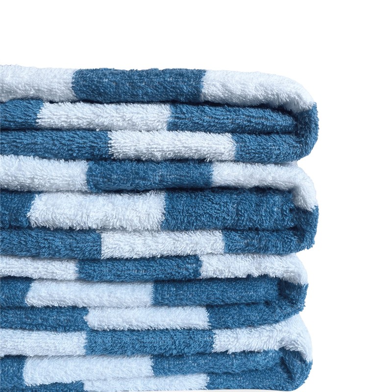 Beyond Happy Cabana Stripe Beach Towel, Light blue Stripe, Giant
