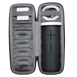 co2CREA Hart reiseschutzhülle case Tasche für Ultimate Ears UE Boom 4/Boom 3 Bluetooth Lautsprecher,Nur hülle (Schwarz hülle+Innens Grau, Schwarz hülle+Innens Grau)