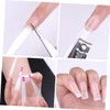 FOMIYES 100pcs Fiberglass Nail Tips for Manicure Extension Easy to