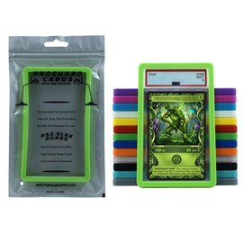 ProGuard Cards PSA Slab Guard Bumper for Standard PSA Graded Cards | Strong TPU, Exact Fit, Snap Tight Protection | Shock Absorption | Matte Finish PSA Slab Guard Protector (Lime Green)
