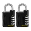 Bosvision [2 Pack] [4-Digit] [Combination Padlock] with 6.4mm Shackle