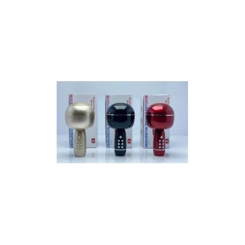 Portable Karaoke Microphone Bluetooth Wireless Speaker with Echo Effect for