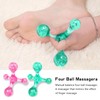 HESUSUSI 2 Stück 4 Punkt Triggerpunkt Massagegerät Body Massager Trigger